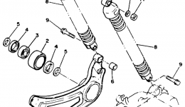 Swing Arm Rear Shocks for скутера YAMAHA RIVA 125 (XC125F)1994 year 