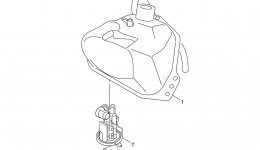 Топливный бак для скутера YAMAHA VINO CLASSIC (XC50F)2015 г. 