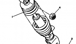 Rear Suspension для скутера YAMAHA ZUMA II (CW50J)1997 г. 