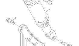 Rear Arm Suspension для скутера YAMAHA VINO 125 (YJ125V)2006 г. 