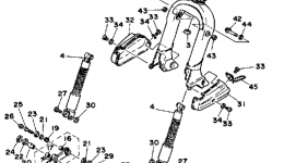 Steering для скутера YAMAHA RIVA 80 (CV80S)1986 г. 
