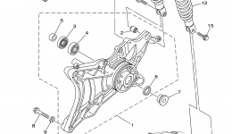 Rear Arm Suspension for скутера YAMAHA MORPHOUS (CP250V)2006 year 