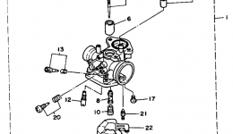 Карбюратор для скутера YAMAHA JOG (CY50E)1993 г. 