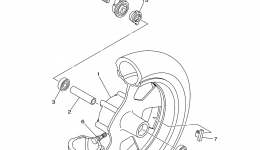FRONT WHEEL для скутера YAMAHA MORPHOUS (CP250V)2006 г. 