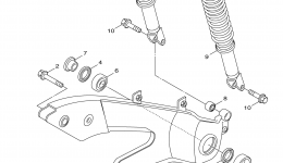 Rear Arm Suspension для скутера YAMAHA ZUMA 125 (YW125FGY)2015 г. 