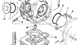 CYLINDER for скутера YAMAHA RIVA 125 (XC125ZSC) CA1986 year 