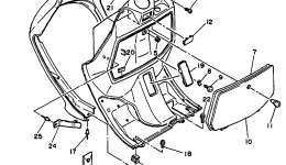 Leg Shield для скутера YAMAHA RIVA 125 (XC125M)2000 г. 