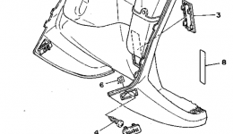 Leg Shield для скутера YAMAHA JOG (CY50F)1994 г. 
