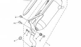 Exhaust for скутера YAMAHA VINO CLASSIC (YJ50RAT)2005 year 