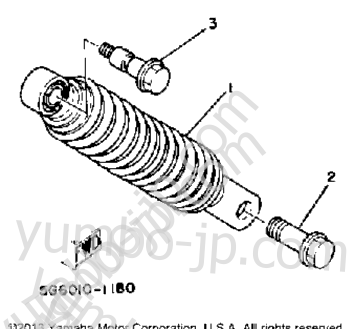 Rear Suspension for scooters YAMAHA CV50L 1984 year