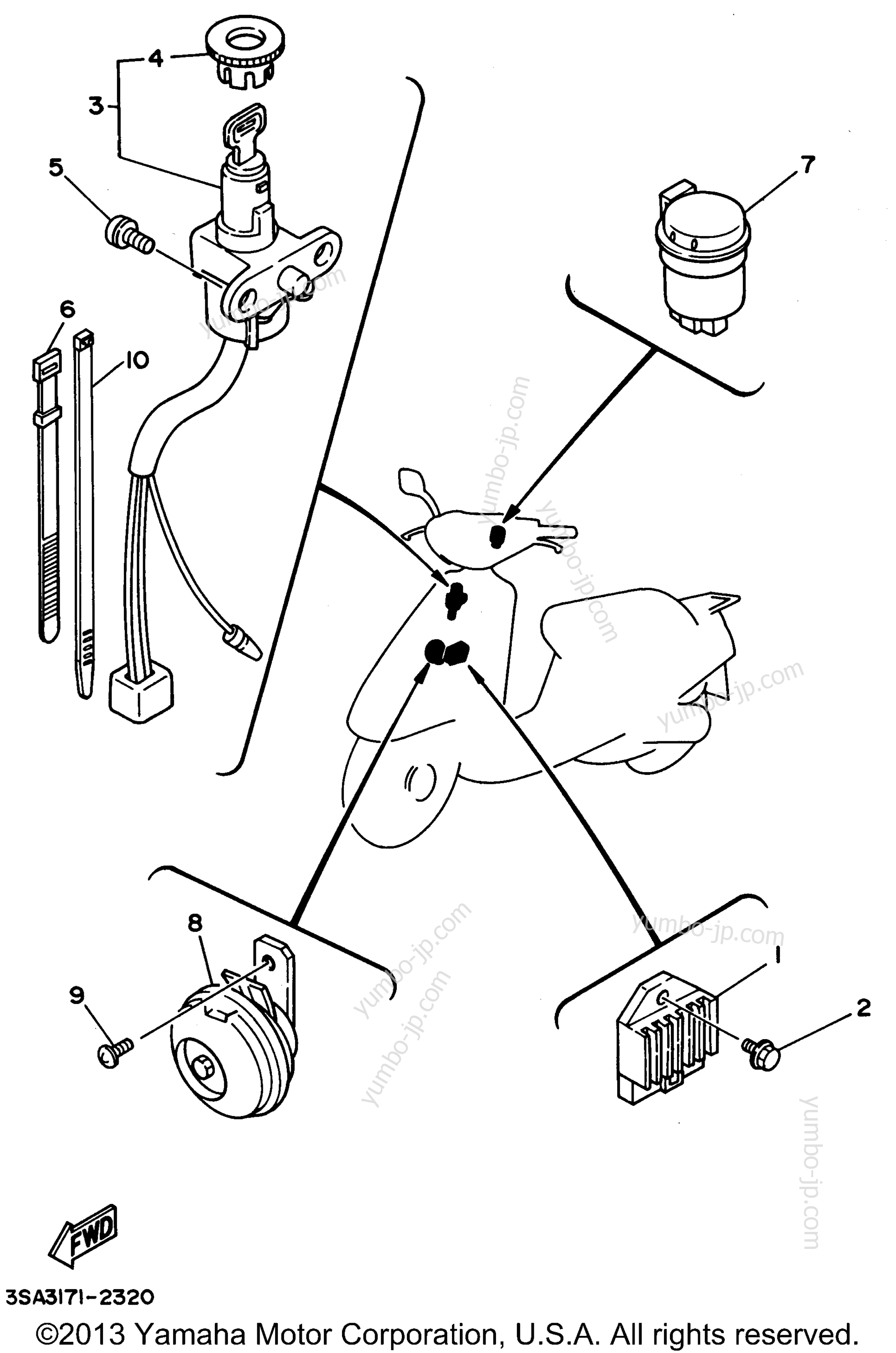 Electrical 1 для скутеров YAMAHA JOG (CY50G) 1995 г.
