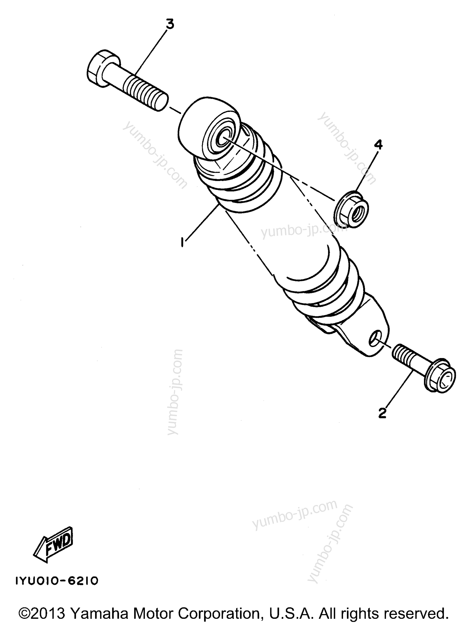 Rear Suspension для скутеров YAMAHA RAZZ (SH50H) 1996 г.