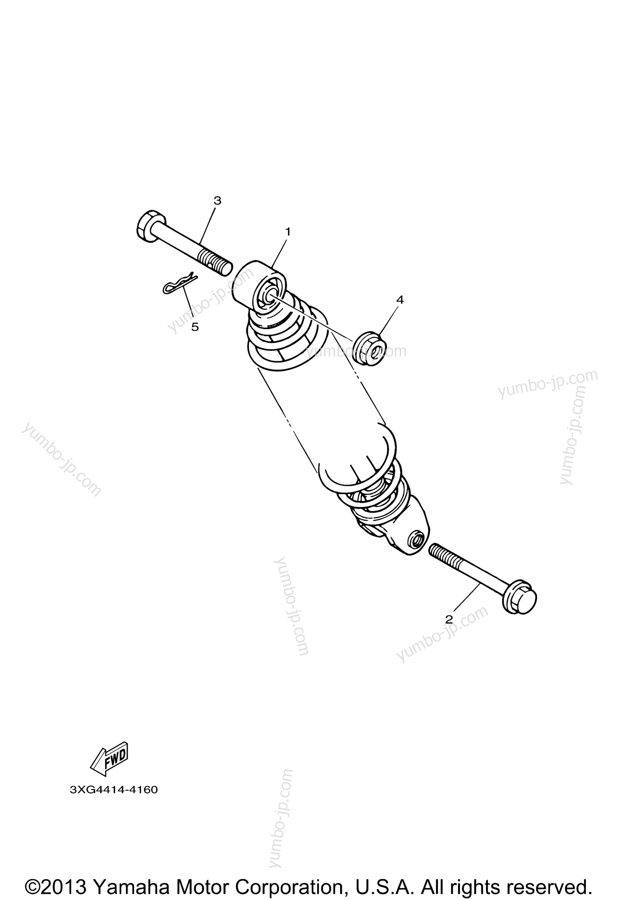 Rear Suspension for scooters YAMAHA ZUMA (YW50ZY) 2010 year