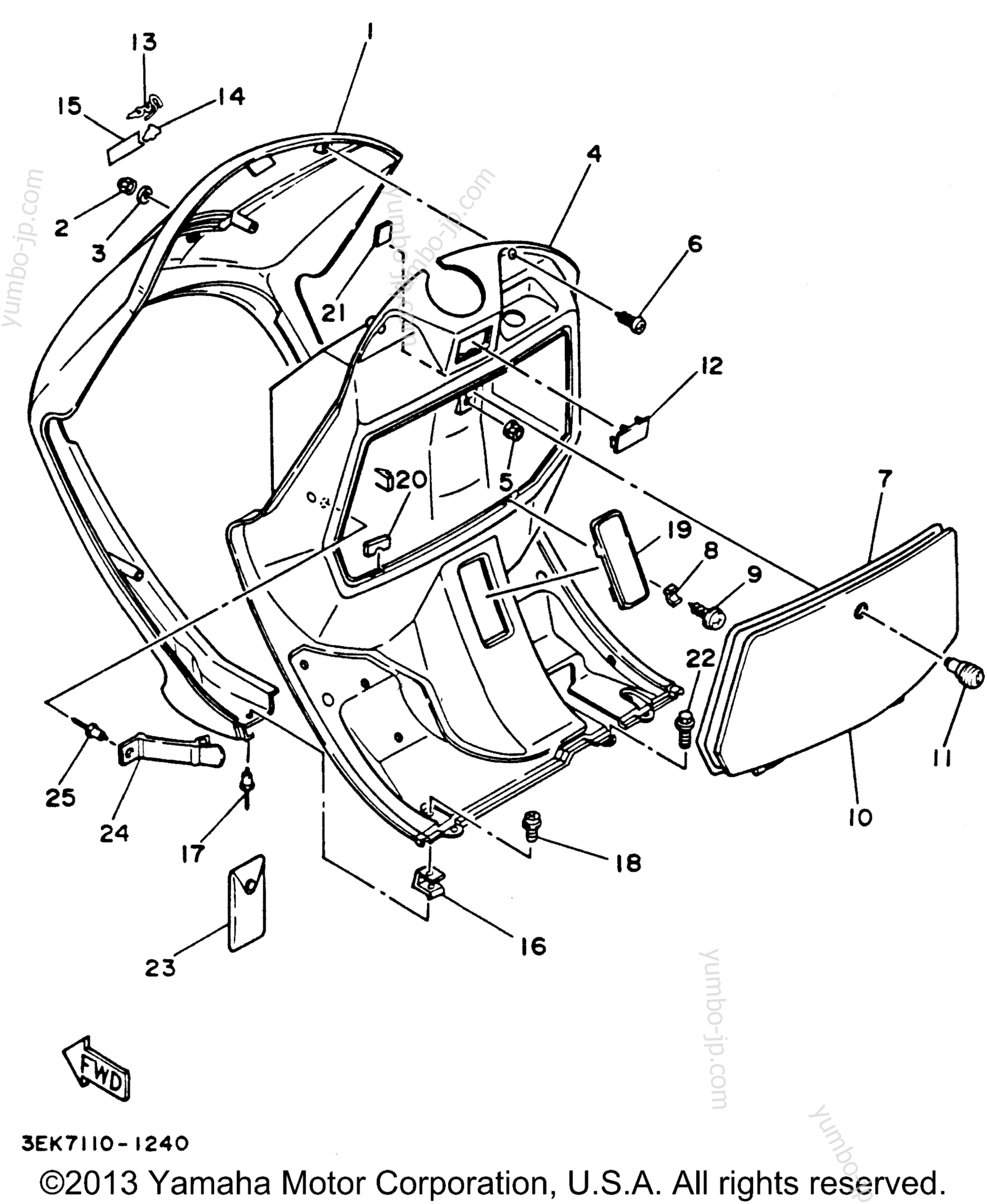 Leg Shield для скутеров YAMAHA RIVA 125 (XC125H) 1996 г.
