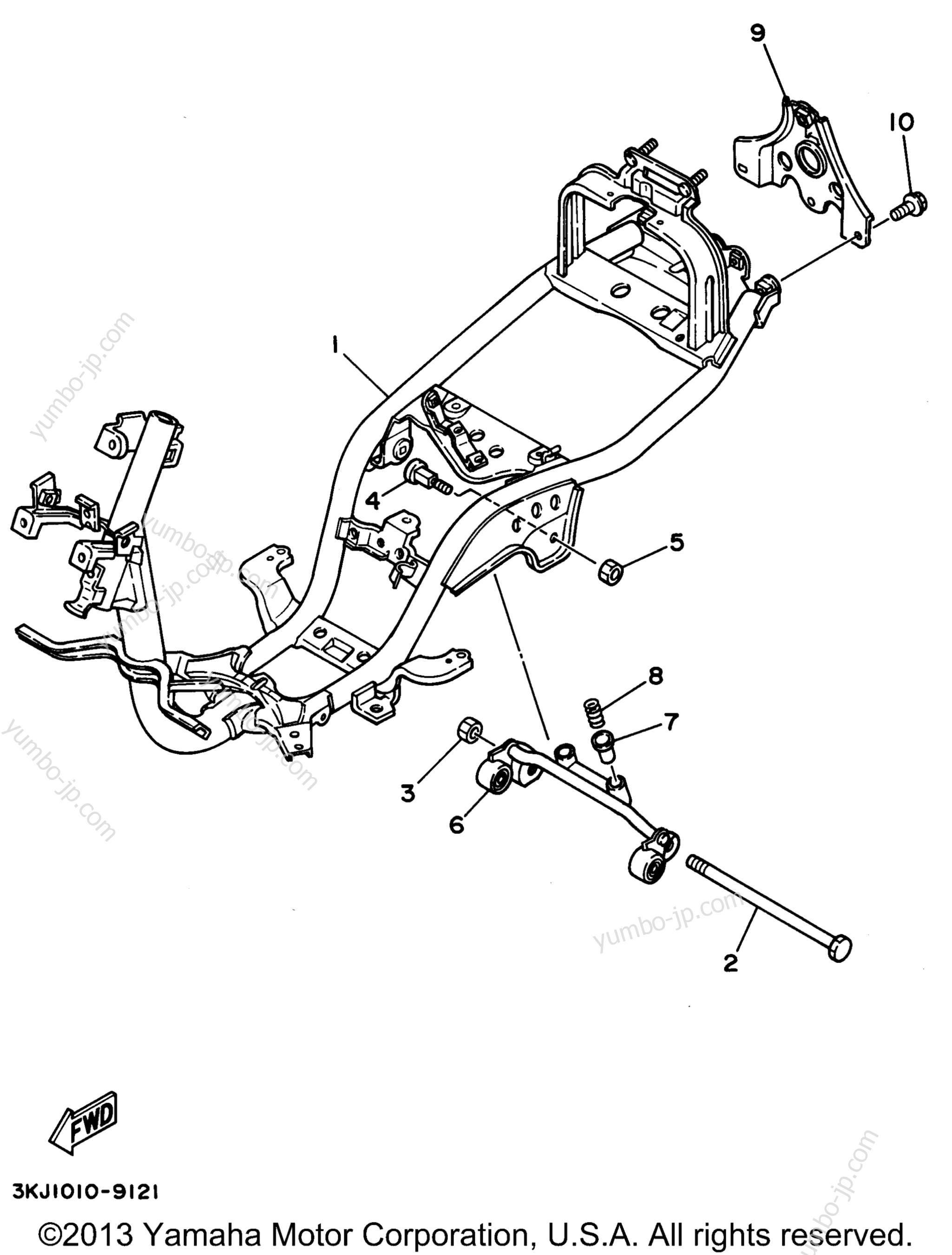 FRAME для скутеров YAMAHA JOG (CY50G) 1995 г.