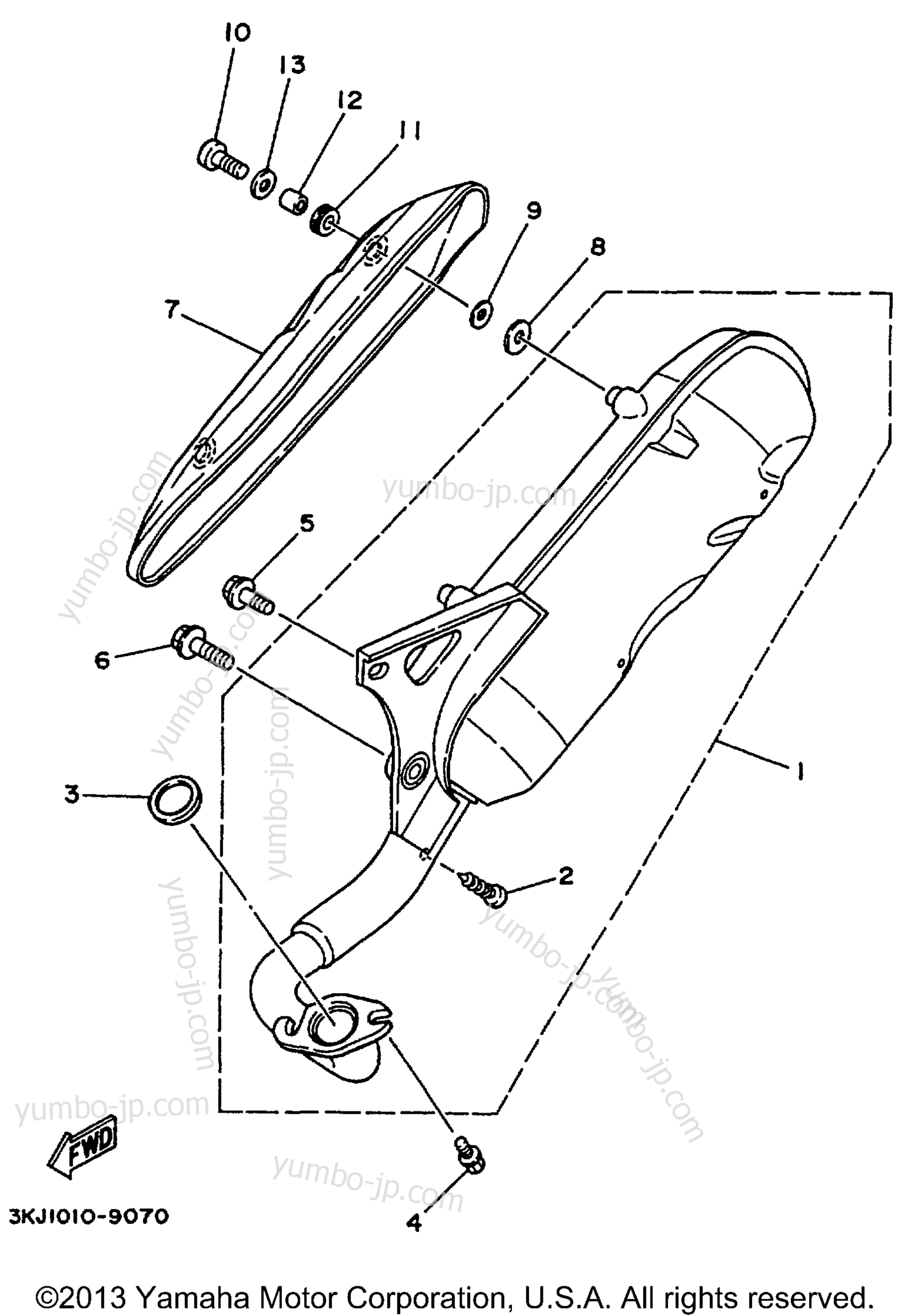 Exhaust для скутеров YAMAHA JOG (CY50N) 2001 г.