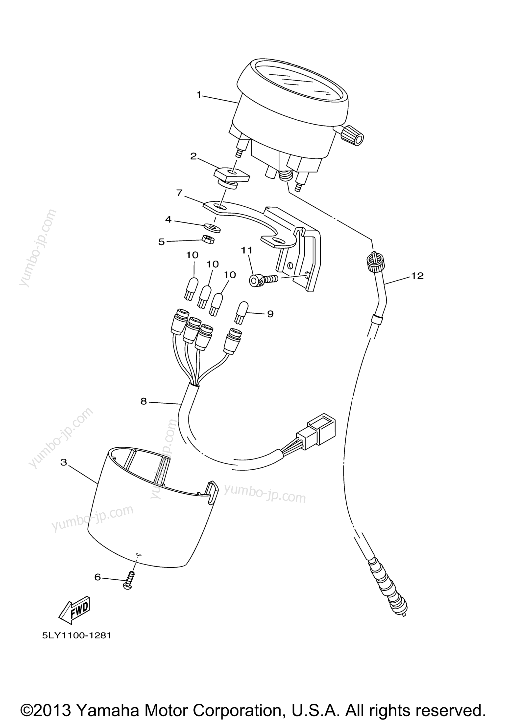 Измерительные приборы для скутеров YAMAHA VINO CLASSIC (YJ50RAS) 2004 г.