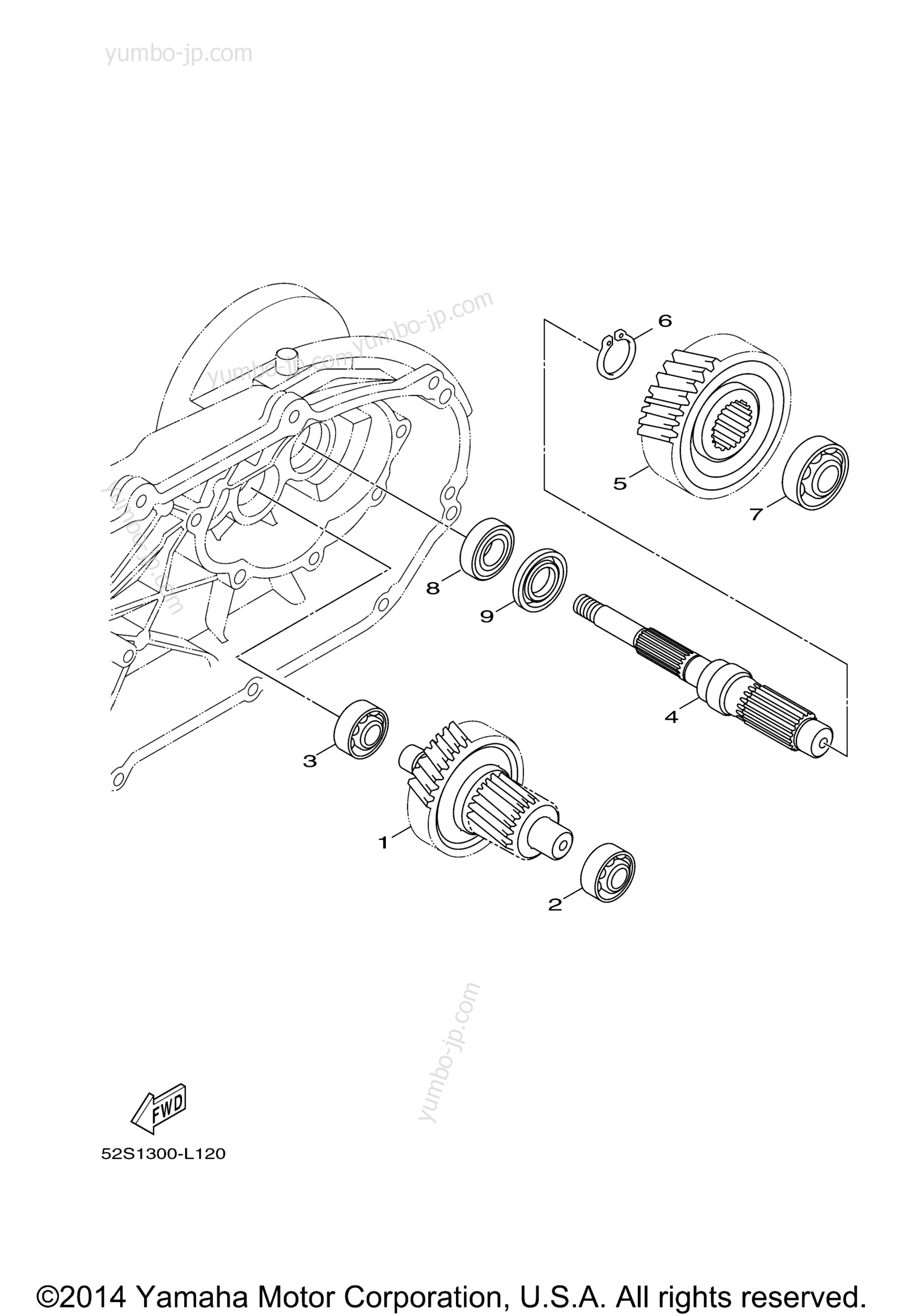 TRANSMISSION for scooters YAMAHA SMAX (XC155FGY) 2015 year