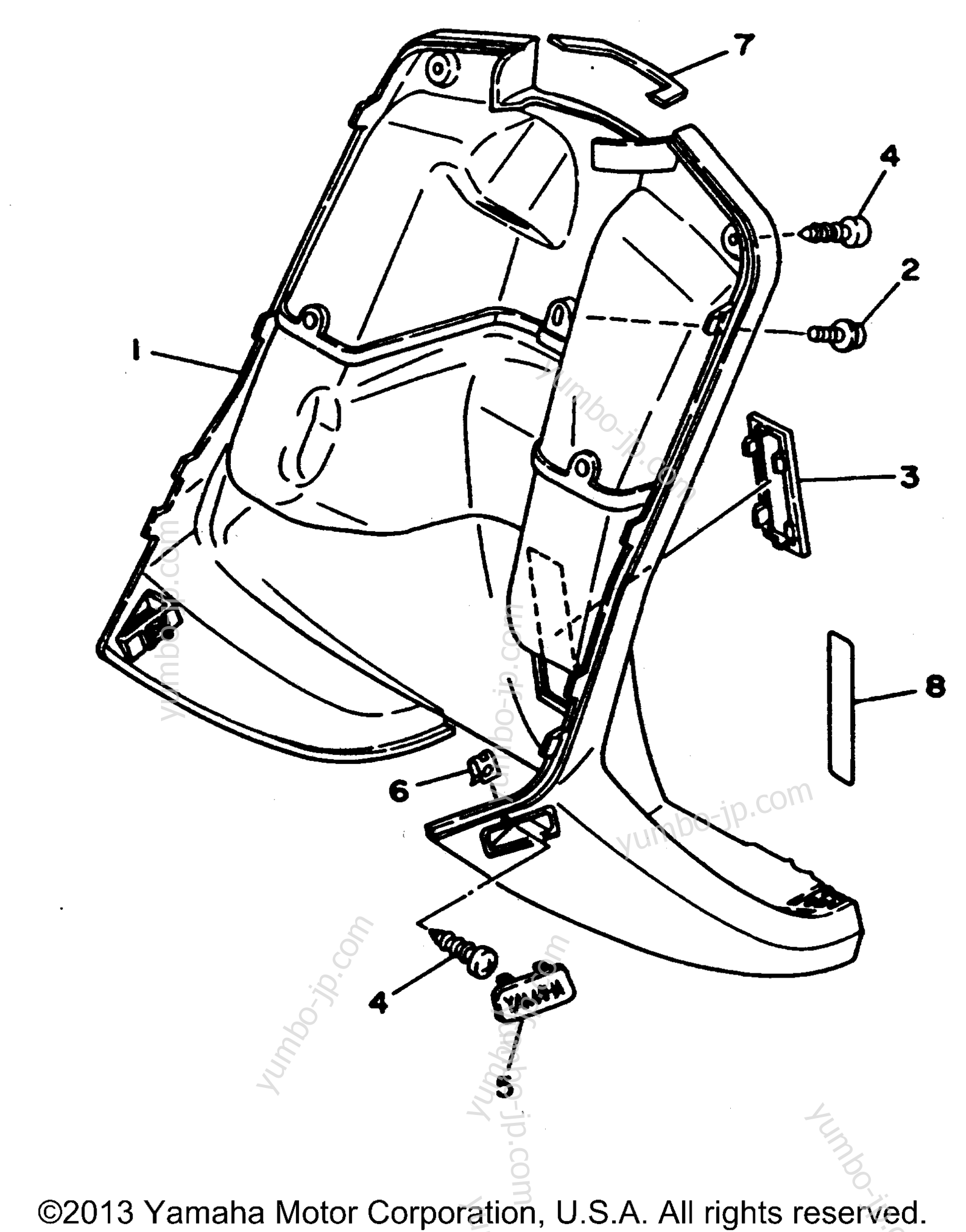 Leg Shield for scooters YAMAHA JOG (CY50G) 1995 year