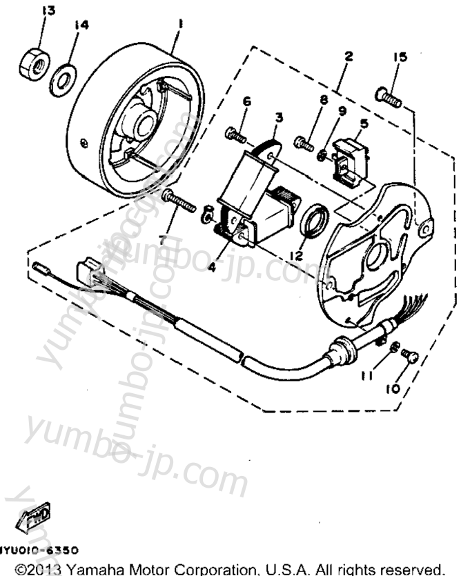 GENERATOR for scooters YAMAHA RAZZ (SH50MD) 1992 year