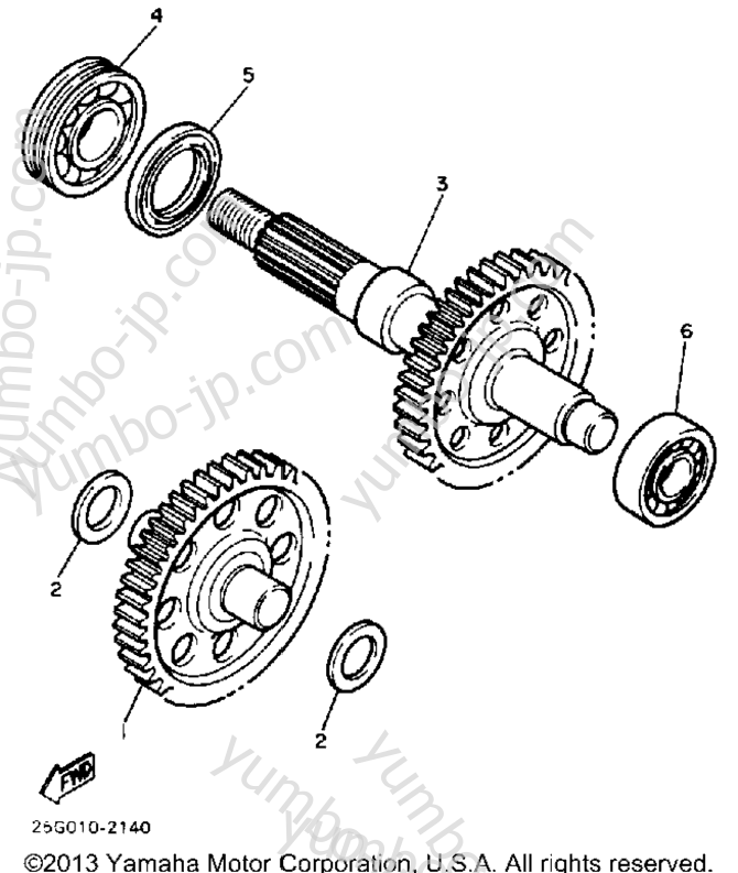 TRANSMISSION for scooters YAMAHA RIVA 180 (XC180ZN) 1985 year
