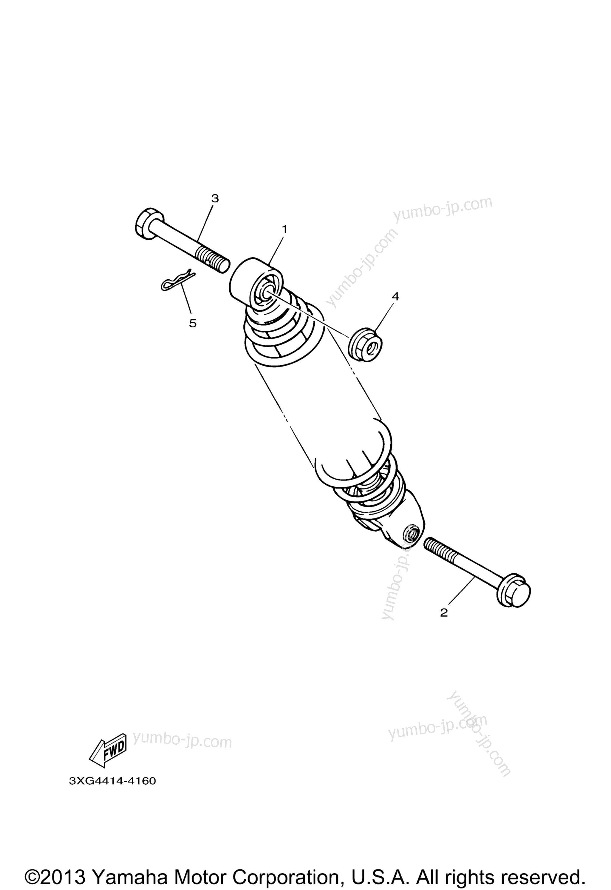 Rear Suspension for scooters YAMAHA ZUMA (YW50YL) 2009 year