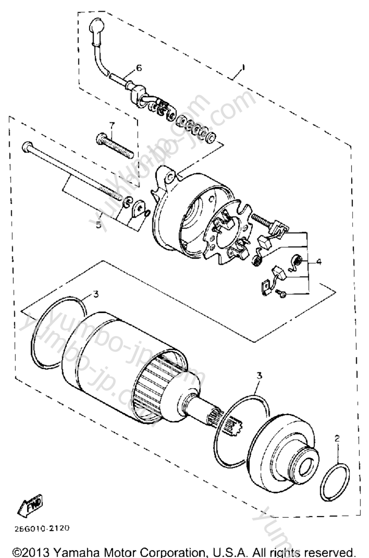 Starting Motor Xc180k Kc L Lc для скутеров YAMAHA RIVA 180 (XC180L) 1984 г.