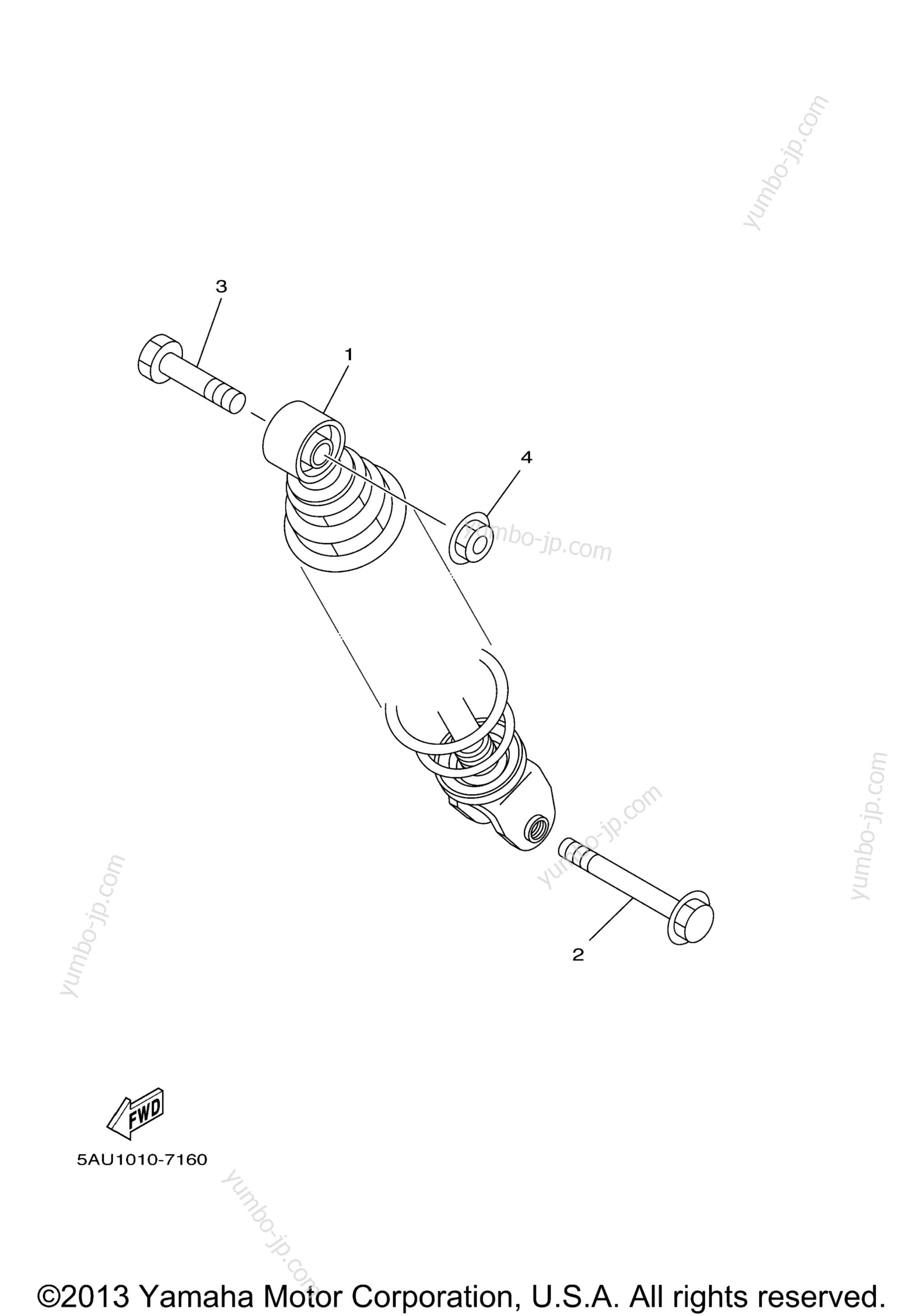 Rear Suspension for scooters YAMAHA VINO CLASSIC (YJ50RAP) 2002 year