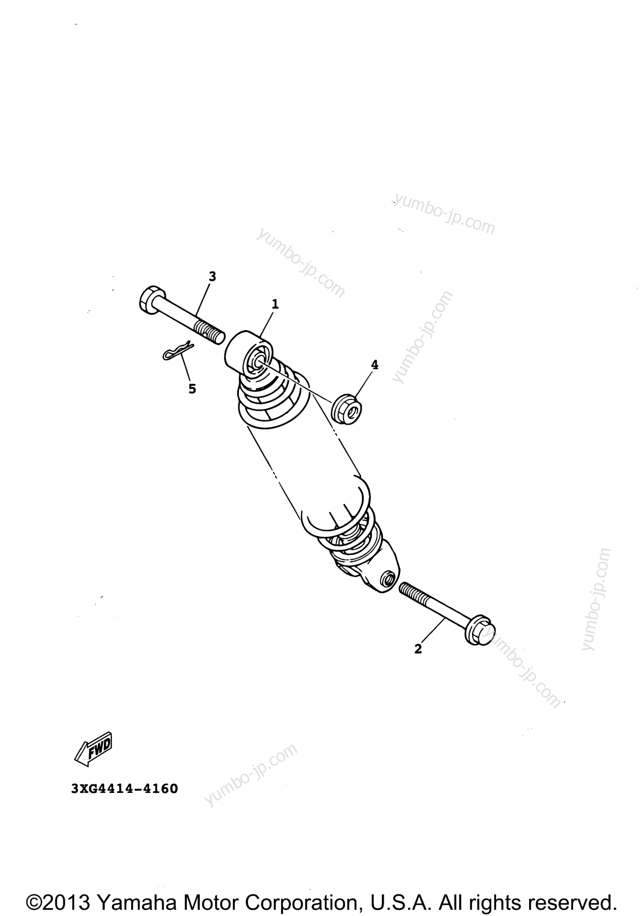 Rear Suspension for scooters YAMAHA ZUMA (YW50R) 2003 year