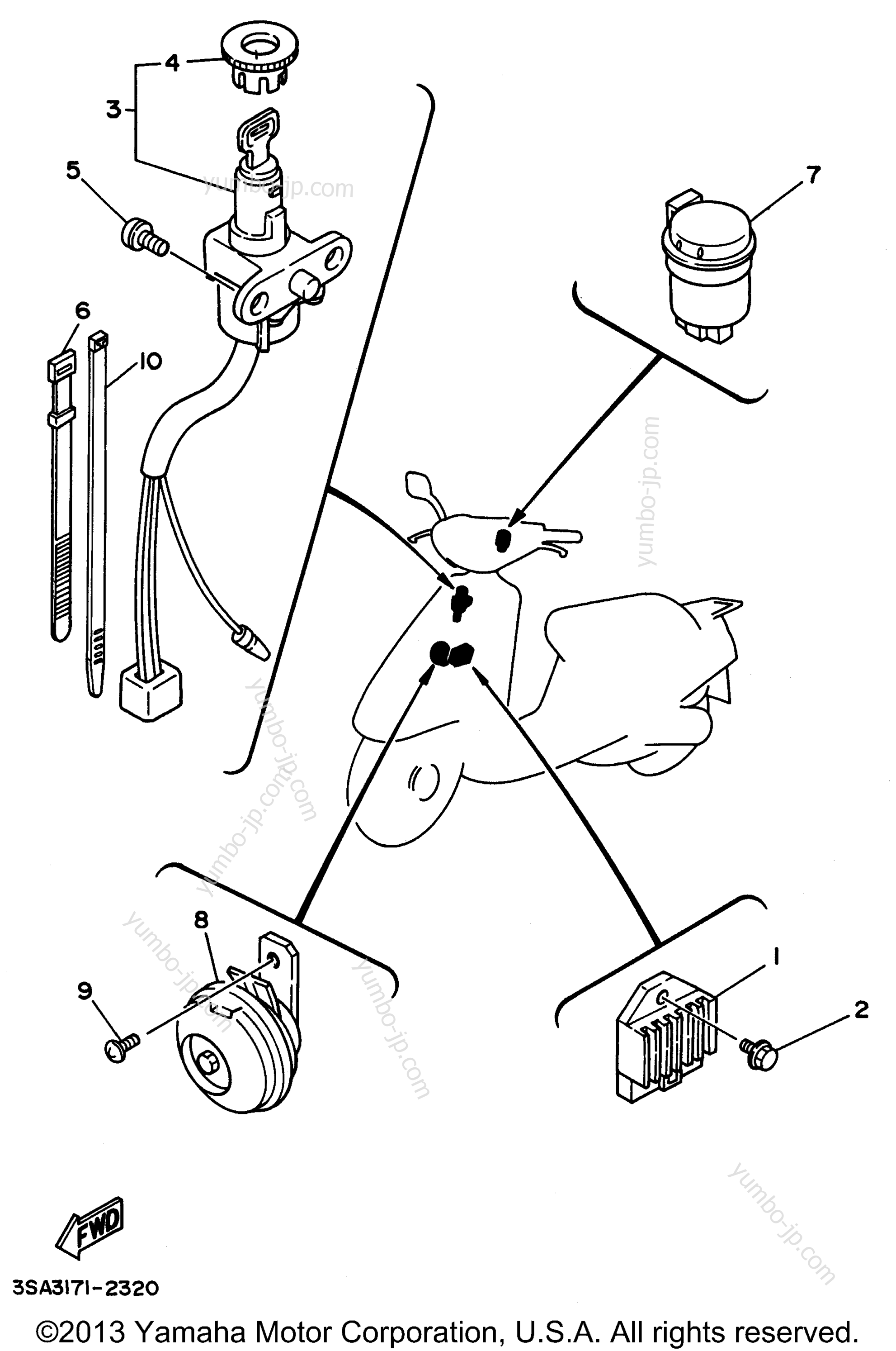 Electrical 1 для скутеров YAMAHA JOG (CY50L) 1999 г.