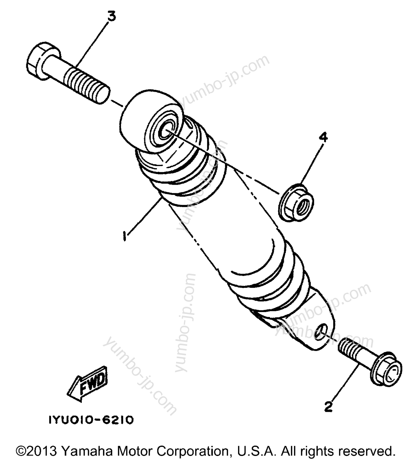 Rear Suspension for scooters YAMAHA RAZZ (SH50N) 2001 year