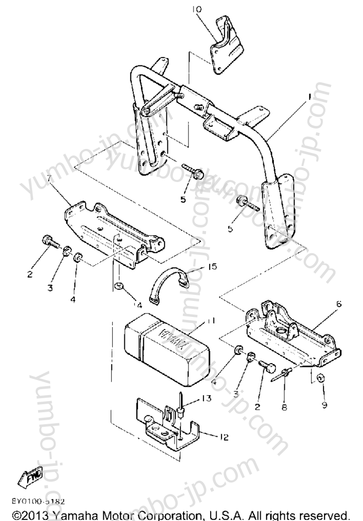 Steering Gate for snowmobiles YAMAHA SRV (SR540L) 1987 year