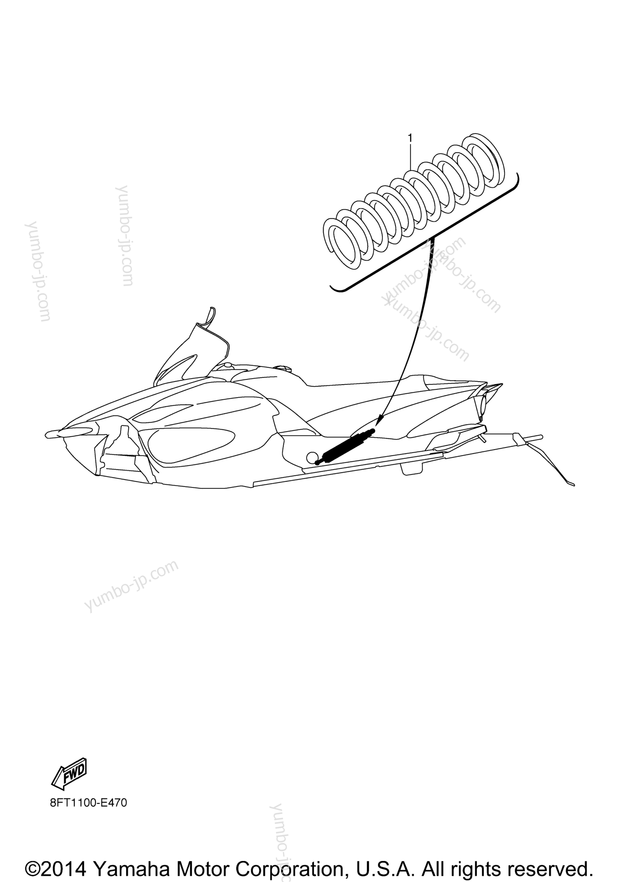 Alternate Rear Suspension for snowmobiles YAMAHA RS VETOR LTX (RS90PLTER) 2014 year