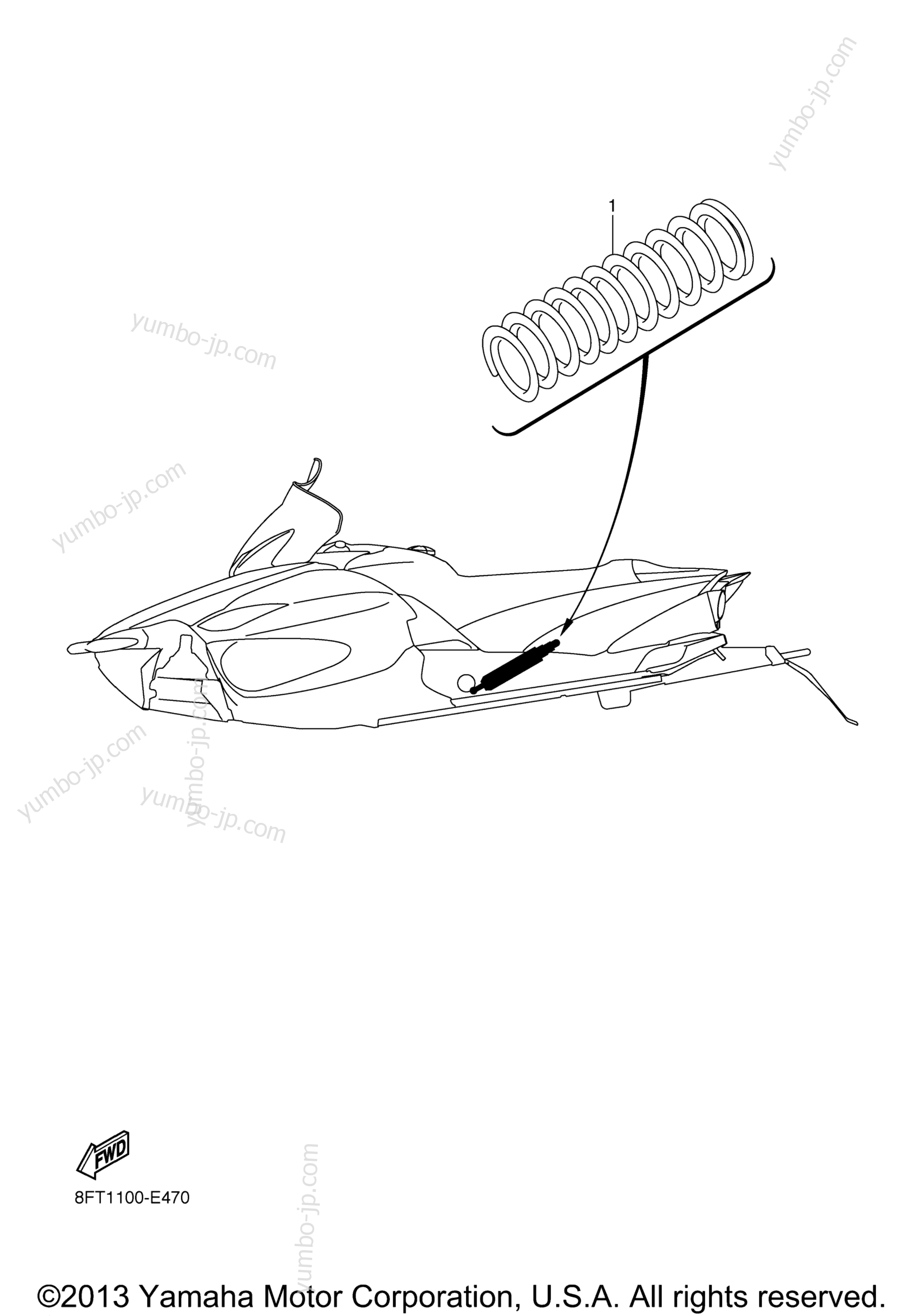 Alternate Rear Suspension for snowmobiles YAMAHA APEX (RX10PEL) 2014 year