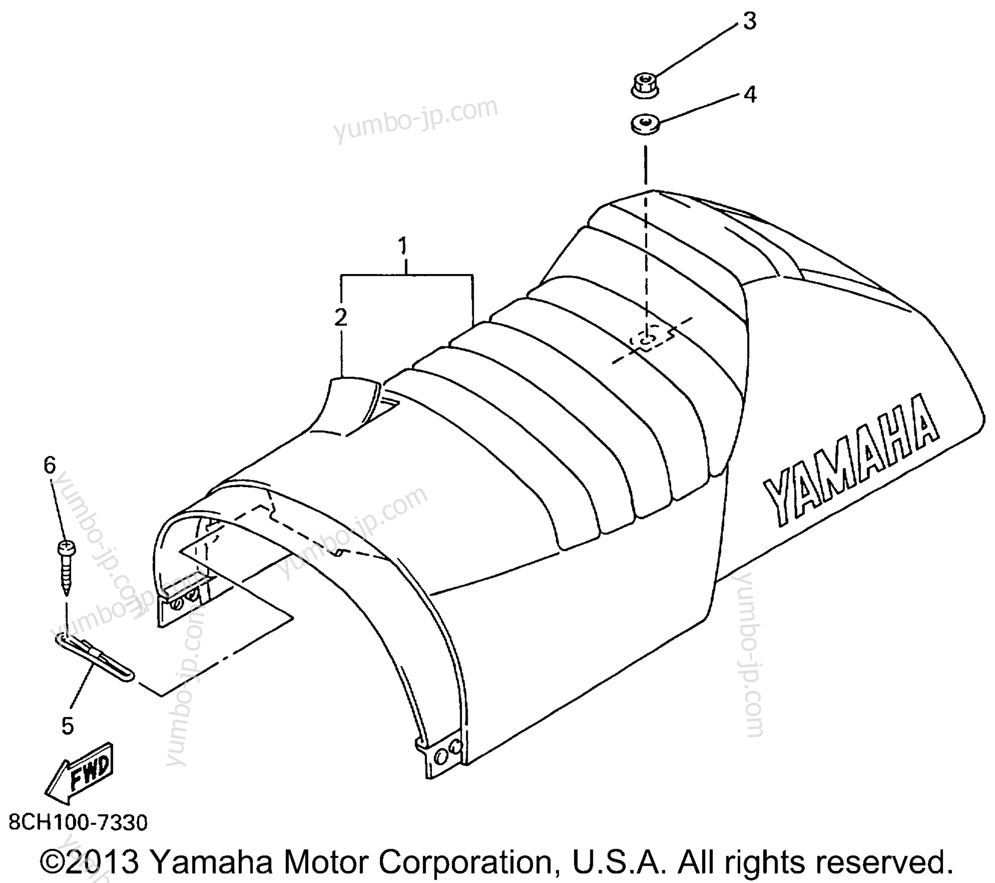 SEAT for snowmobiles YAMAHA SRX700 (SRX700C) 1999 year
