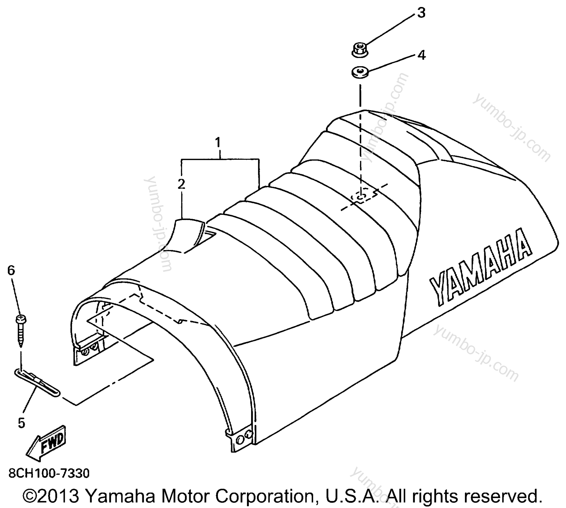 SEAT для снегоходов YAMAHA VMAX 700 SX (VX700SXBC) 1999 г.