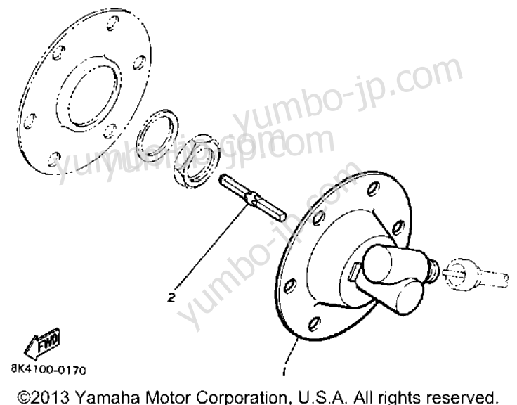 Speedometer-Gear Unit for snowmobiles YAMAHA VMX540G 1983 year