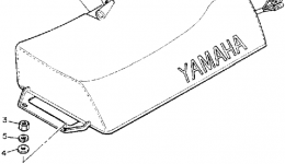 SEAT для снегохода YAMAHA BRAVO LT (LONG TRACK) (BR250TP)1990 г. 
