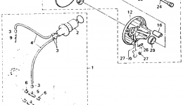 Engine (Alternate Parts) for снегохода YAMAHA BRAVO LT (BR250TU)1994 year 