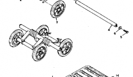 Track & Suspension Wheel for снегохода YAMAHA SS3961969 year 