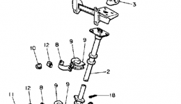 Steering для снегохода YAMAHA SNOSCOOT (SV80P)1990 г. 