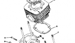 Crankcase - Cylinder для снегохода YAMAHA SM2921973 г. 