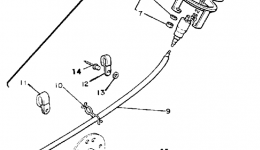 Speedometer Kit (Alternate Parts) для снегохода YAMAHA BRAVO (BR250J)1985 г. 