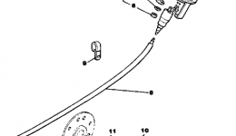 Измерительные приборы для снегохода YAMAHA BRAVO T (LONG TRACK) (BR250TN)1989 г. 