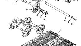 Track - Suspension for снегохода YAMAHA GS300A1977 year 