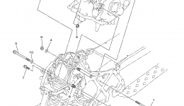 Engine Bracket для снегохода YAMAHA VENTURE LITE (PZ50VTAW)2011 г. 