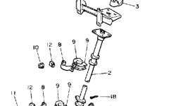 Steering для снегохода YAMAHA SNOSCOOT (ELEC START) (SV80EP)1990 г. 