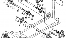 Track Suspension 1 for снегохода YAMAHA EXCITER II (EX570T)1993 year 
