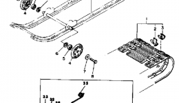 Track Suspension 1 для снегохода YAMAHA ENTICER 340T (LONG TRACK) (ET340TH)1984 г. 
