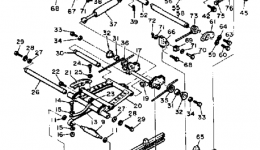 Track Suspension 2 for снегохода YAMAHA ENTICER 340 (ET340H)1984 year 